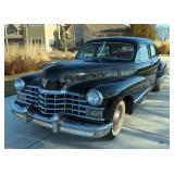 1947 Cadillac 4 Door, 346 Cubic Inch 150 HP Flathead V-8 Engine, 6 Volt, Black, VIN #8454216
