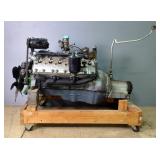 Vintage 1941 Lincoln Continental V12 Engine And Transmission, Turns By Hand
