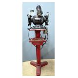 Sears Craftsman 6" Bench Grinder With Stand And Light 