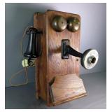 Kellogg Wooden Wall Telephone