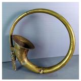 Vintage Peacock Brass Bulb Horn