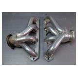Sanderson Blockhugger Headers, Qty 2 And Chrome Fuel Line 