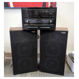 Soundesign AM/FM Stereo Receiver, Model 6842 With Panasonic Thrusters Speakers, Model SB-380