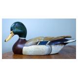 Ducks Unlimited Wood Carved Duck Figure 