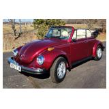 1977 Volkswagen Beetle Convertible Car, VIN# 1572076210, Odometer Reads 400 Miles, Synced To New Mot