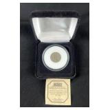 1867 3 Cent Nickel, With FC Mint COA