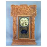 E. Ingraham Regulator Wall Clock With Key