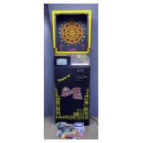 Arachnid English Mark Darts Super 6 Dartboard Arcade Game, Powers On