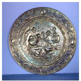 Metal Repousse Wall Hanging, 28.5"