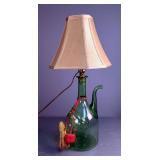 MCM Green Wine Decanter Lamp Includes Shade