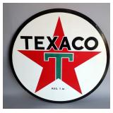 Texaco Star 42" Double-Sided Porcelain Enamel Sign - Heavy Gauge Steel 