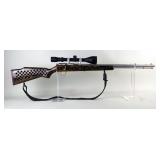 Marlin 883SS .22 WMR Bolt Action Rifle SN# 00357433, Brass Accents, Custom Stock, Camo Sling, Simmon