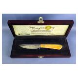 Sarge Tom Kreger Fixed Blade Hunting Knife, 4" Blade, #1103 Of 2100, With COA And Display Box 