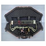 Bowtech Assassin Compound Bow, 29" Draw Length, 70lb Draw Weight, With Binary Camo Leveling Sight, V