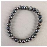 Genuine Black Pearl Elastic Bracelet