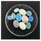 Opal Gemstones, Qty. 11, 3.6 Total Carat Weight 
