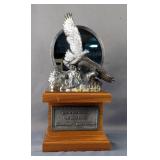 Michael Anthony Ricker The Bald Eagle Birds Of Prey Collection Sculpture, Signed And Numbered