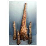 Cypress Knee Sculptures, From 15" Up To 56", Qty 6 