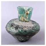 2,000 Year Old Roman Glass Bottle, 1.5" Tall