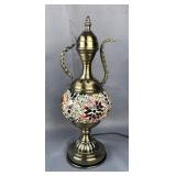 Turkish Mosaic Table Lamp, 16" Tall 