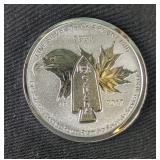 2017 Canadian $2 First Special Service Force Silver Coins, Qty 6. Each Is 1/2 oz .9999 Fine Silver