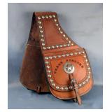 Texas Rangers Leather Saddle Bags 