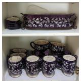 Temptations By Tara Floral Lace Dish Set, Includes Casserole Dishes, Mugs, Lids And More
