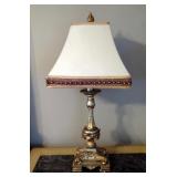Decorated Table Lamp, 31" Tall, Powers On