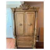 Wood Armoire Dresser, 83" x 40" x 20"
