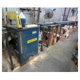 Whirlwind Pneumatic Upcut Saw, With Makita 14" Miter Saw, Model LS1440, Powers On, And Mathews Rolle