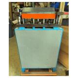 Acura Punch Press With Twin Cylinder Hydraulic Stand, 12" Measuring System, Kawneer 45IT VG Frontgla