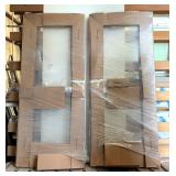 Kawneer Pair Medium Stile Doors With Clear Anodized Finish, 72" x 84", Includes Concealed Vertical R