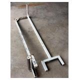 Hitch Mounted Material Goal Posts With Roller, 70" x 16" x 16"