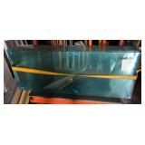 Clear 1/2" Tempered Glass Shelves With Polished Edges, 15 Pcs, 18" x 48"
