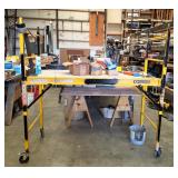 Metaltech Adjustable Rolling Scaffolding Unit, 75" x 74" x 29.5"