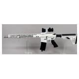 Anderson Mfg AM-15 5.56 Nato Rifle SN# 16411484, Adjustable Stock, Red/Blue/Green Sight