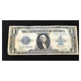 1923 $1 Silver Certificate "Horse Blanket", Blue Label