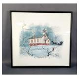 P. Buckley Moss (American 1933-2024) "Chapel On The Mountain" Signed And Numbered Lithograph, 840/10