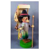  Vintage Steinbach Peddler Wooden Incense Smoker, Approx 11.5"