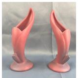 Van Briggle Pottery Jack-In-The-Pulpit Vase, Approx 8.5” 