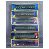 AHM Rivarrossi HO Scale Model Trains Including 1920 Pullman Car, Observation Car, 1920 Coach & Diner