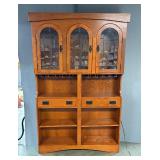 Illuminated Bar Back With Stemware Racks, 81"x52.25"x12"