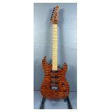 1998 Godin Artisan ST Signature Electric Guitar, Burl Walnut, SN: 98185102, In Gibson Case
