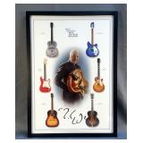 Mark Knopfler ‘Down The Road Somewhere’ Limited Edition Lithograph, Features Various Guitars, Number