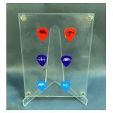 KISS Psycho-Circus Guitar Picks, Includes 2 Picks Each For Gene Simmons, Paul Stanley, And Ace Frehl