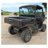 2022 Can-Am Defender XT HD10 UTV, Miles Showing On Odometer 908.6, VIN# 3JBUKAX48NK000552, Kansas Ti