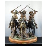  Limited Production Truman Bolinger Bronze Sculpture "Settling Old Scores", 37/50, Dated 1980, Appro