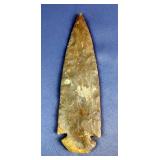Carved Stone Spearhead, 7" 
