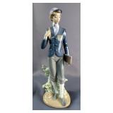 Lladro Porcelain "Academy Days" #5768 10.5" Tall Figure With Original Box