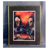 "Testament By Fire" Autographed And Framed Star Trek Poster, Approx 20" x 16"